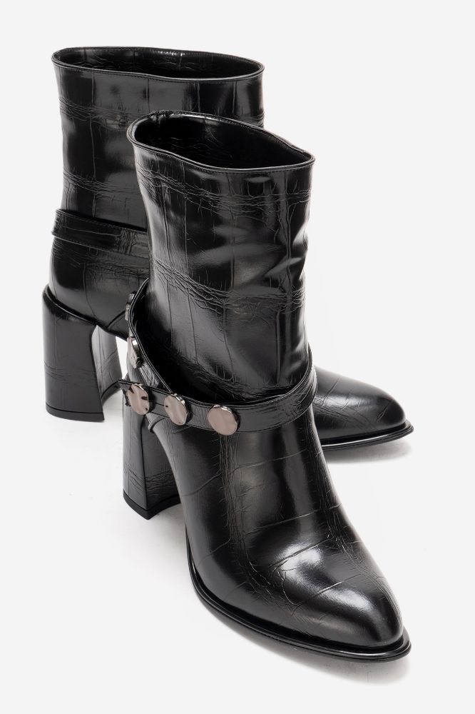 kadin-deri-kalin-topuklu-zimba-detayli-bot-SIYAH DESENLI-REY090-0103584_0